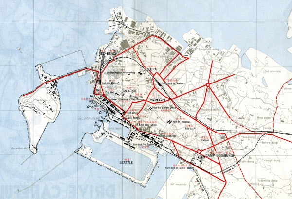 연중기획/인천항 일대 미군부대 지도