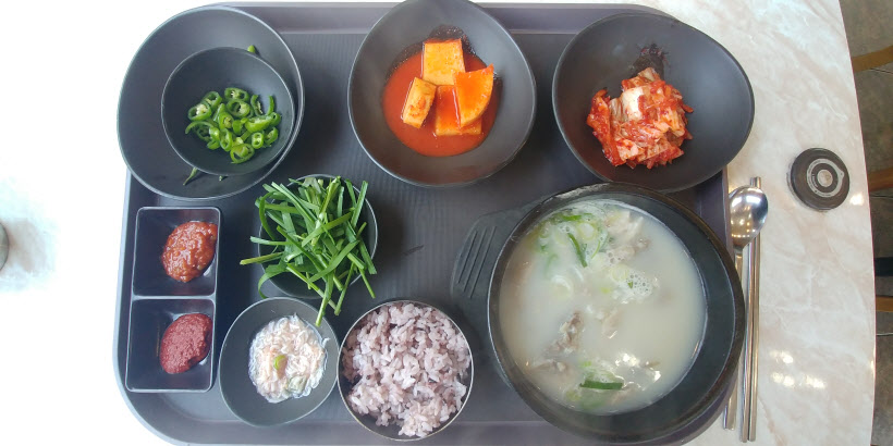 순댓국 한상