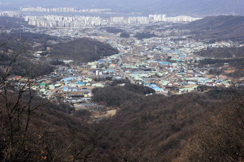 남한산에서 본 하남