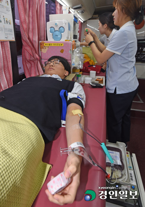 [경인포토] 동절기 혈액 부족 대비 헌혈 봉사