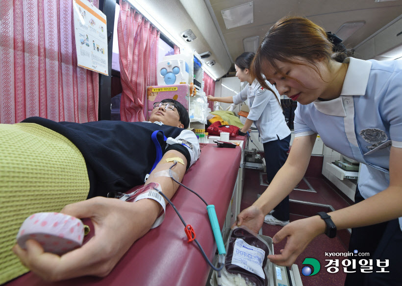 [경인포토]동절기 혈액 부족 대비 헌혈 봉사
