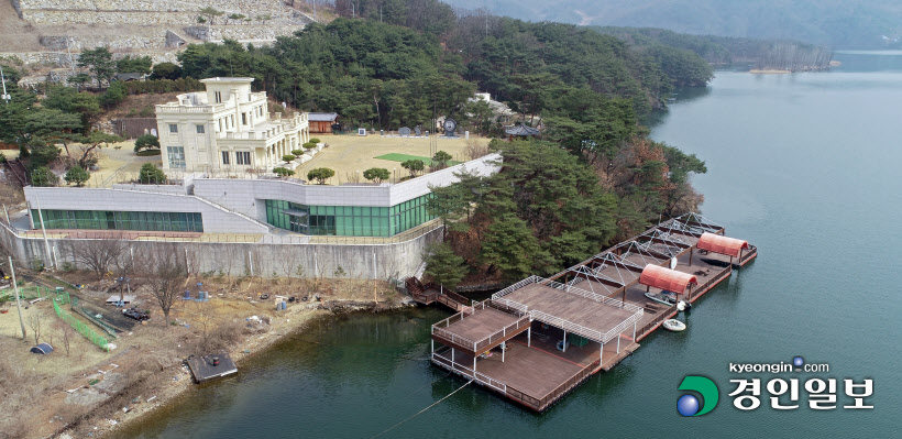 가평 북한강 수계 선착장 난립