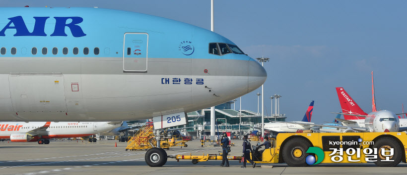 연중기획 인천공항 여객 지상조업 항공기 이동 작업