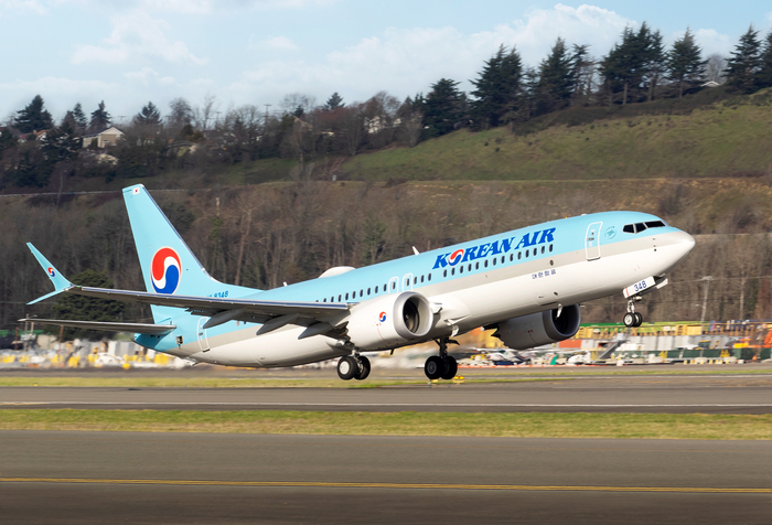 대한항공은 7월1일부터 인천~마카오 노선에 취항한다. 대한항공 보잉 737-8. /대한항공 제공