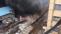 [리얼영상]인천 가좌동 이레화학공장 화재 현장… 화학폐기물에 진화 어려움