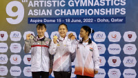 수원시청 여서정, 시니어 기계체조 아시아선수권 여자 도마 금메달