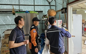군포소방서, 화재 취약 '주거용 비닐하우스' 점검
